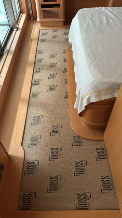Yat halı altlığı,Halı altı koruyucu -Ross matress carpet underlay (West Marina İstanbul, yat uygulaması) Carpet underlay 