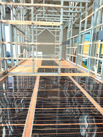 Tiny house ısıtma (Mb Tiny house - Tuzla/İstanbul)  Parke altı ısıtma sistemi & zemin yalıtım 