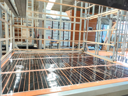 Tiny house yerden ısıtma (Mb Tiny house - Tuzla/İstanbul) Parke altı ısıtma sistemi 