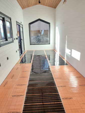 Tiny house ısıtma (Alb Tiny House,Çatalca/İstanbul) Bega ısıtıcı film 