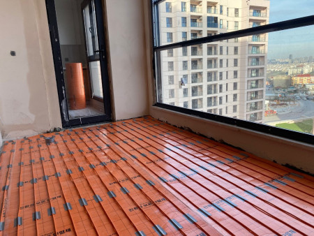 Elektrikli kablolu yerden ısıtma -Seramik altı ısıtma (Bizim evler Ispartakule / İstanbul) Heatus ısıtma kablosu