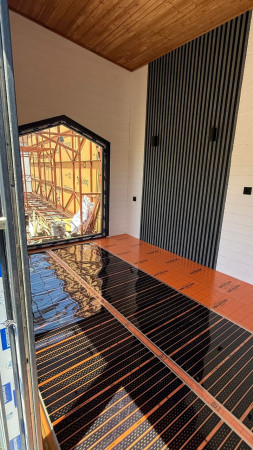 Parke altı ısıtma sistemi (ALB Tiny house Çatalca) 